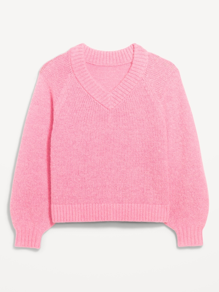 Cozy Cropped V-Neck Sweater