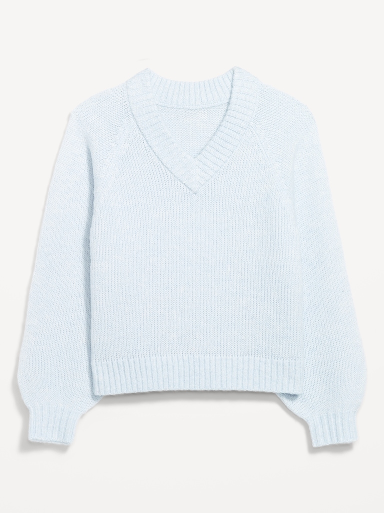 Cozy Cropped V-Neck Sweater