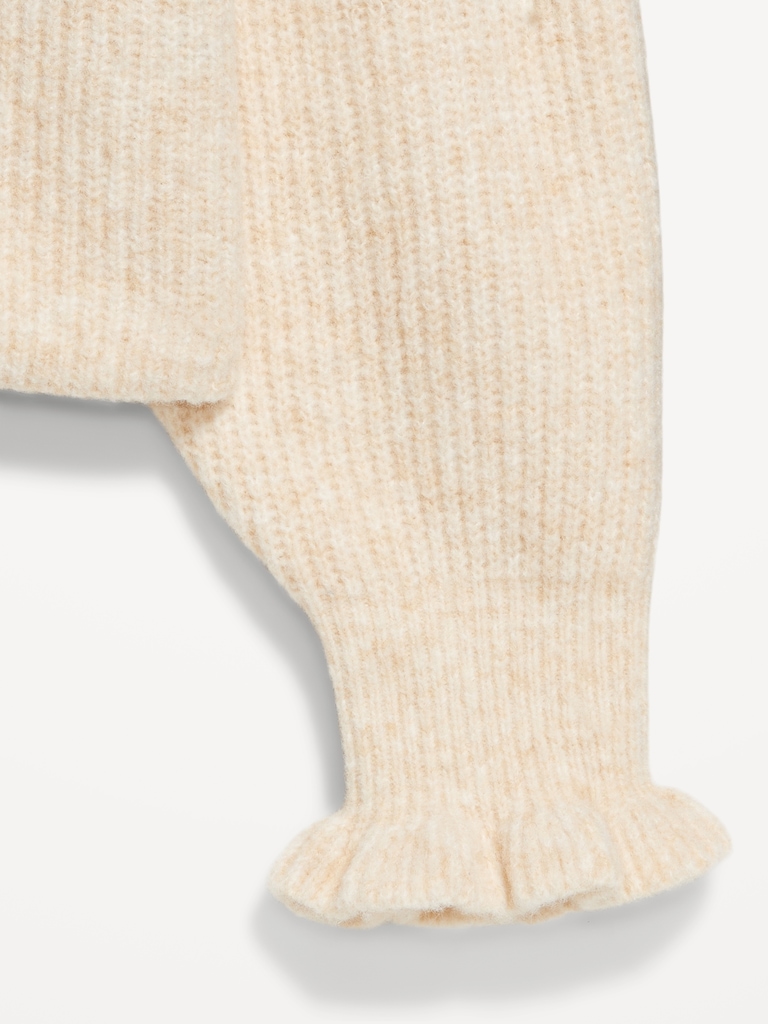 Loose Crew-Neck Cropped Sweater