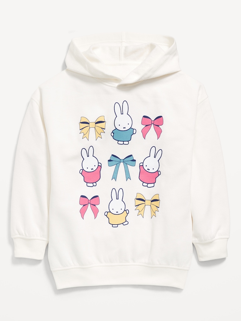 Miffy™ Oversized Graphic Tunic Hoodie for Girls