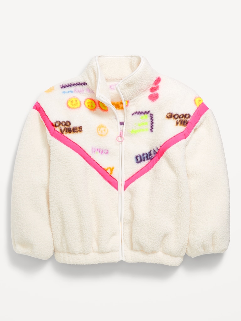 Sherpa Zip-Front Jacket for Girls
