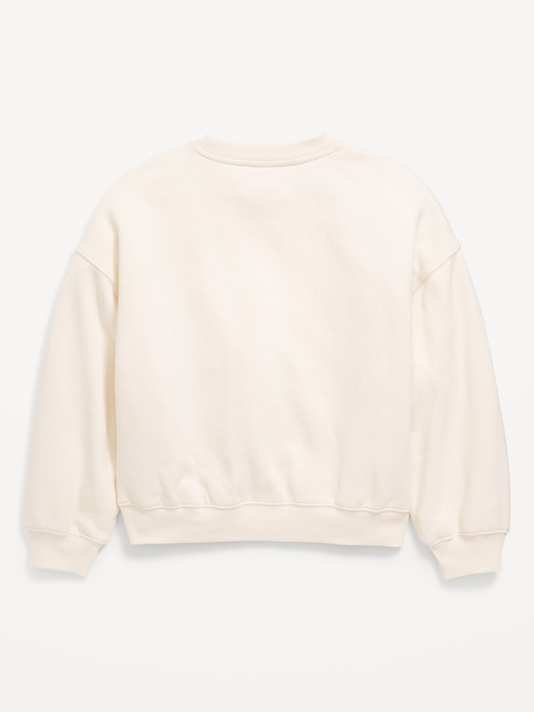 Favorite Fleece Oversized Graphic Tunic Sweatshirt for Girls