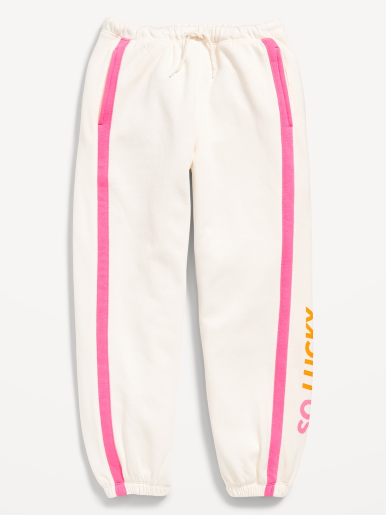 High-Waisted Baggy Jogger Sweatpants for Girls