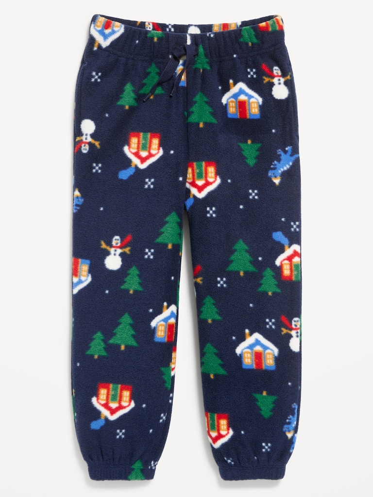Printed Microfleece Joggers for Toddler Boys