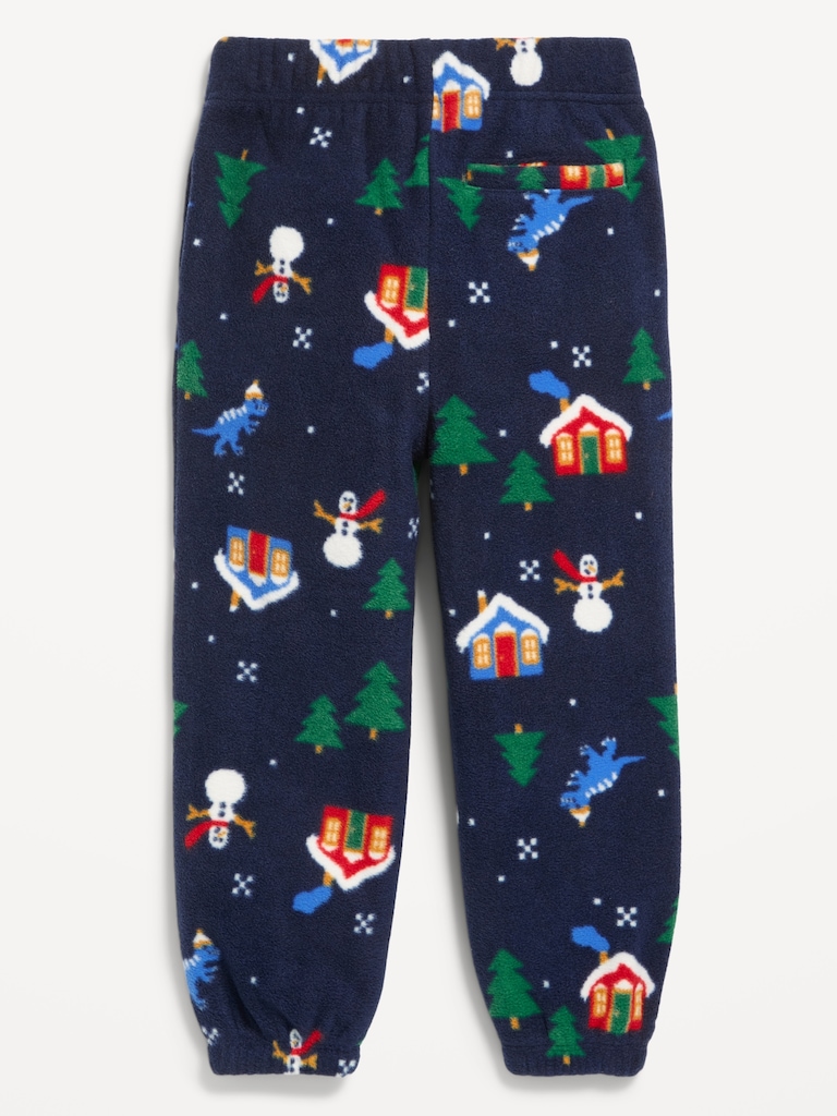 Printed Microfleece Joggers for Toddler Boys