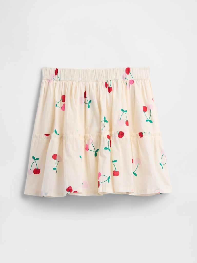 Kids Pull-On Tiered Skirt