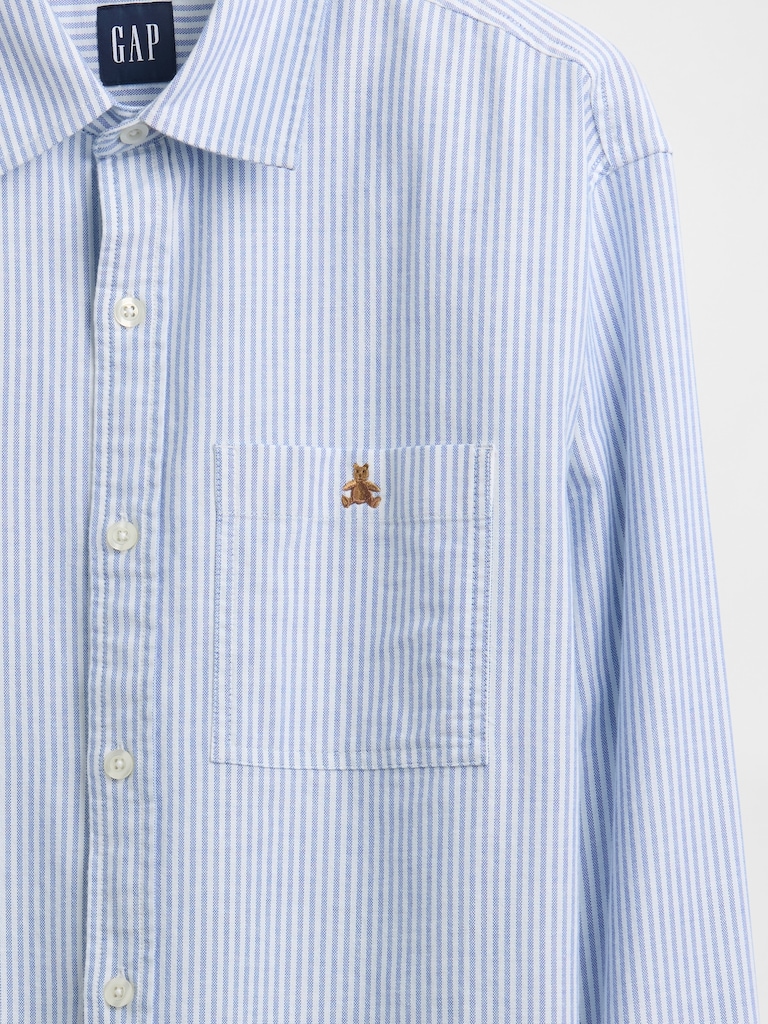 Relaxed Straight-Hem Oxford Shirt