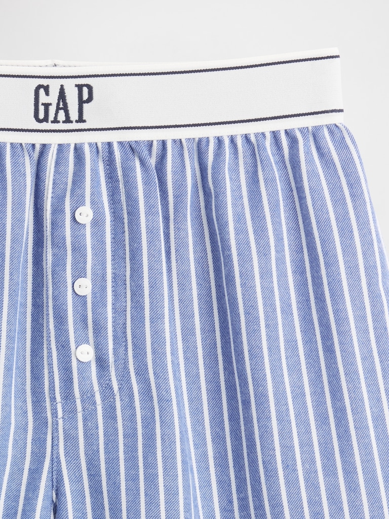 Kids Recycled Flannel PJ Boxer Shorts