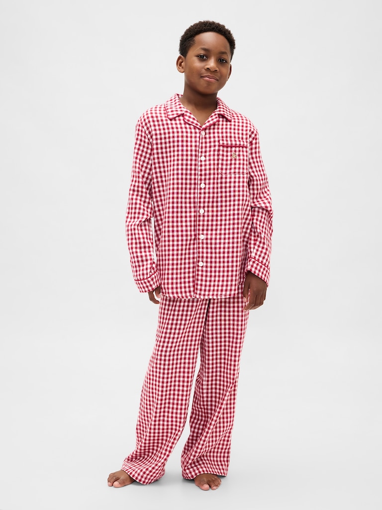 Kids Recycled Flannel PJ Set