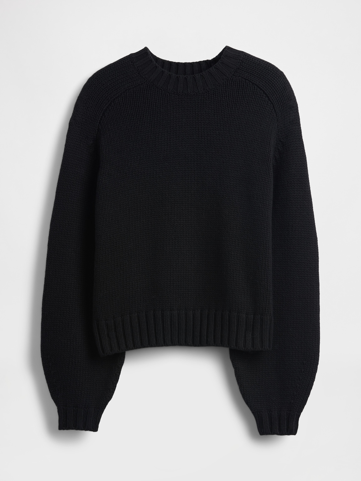 Cotton-Blend Relaxed Crewneck Sweater