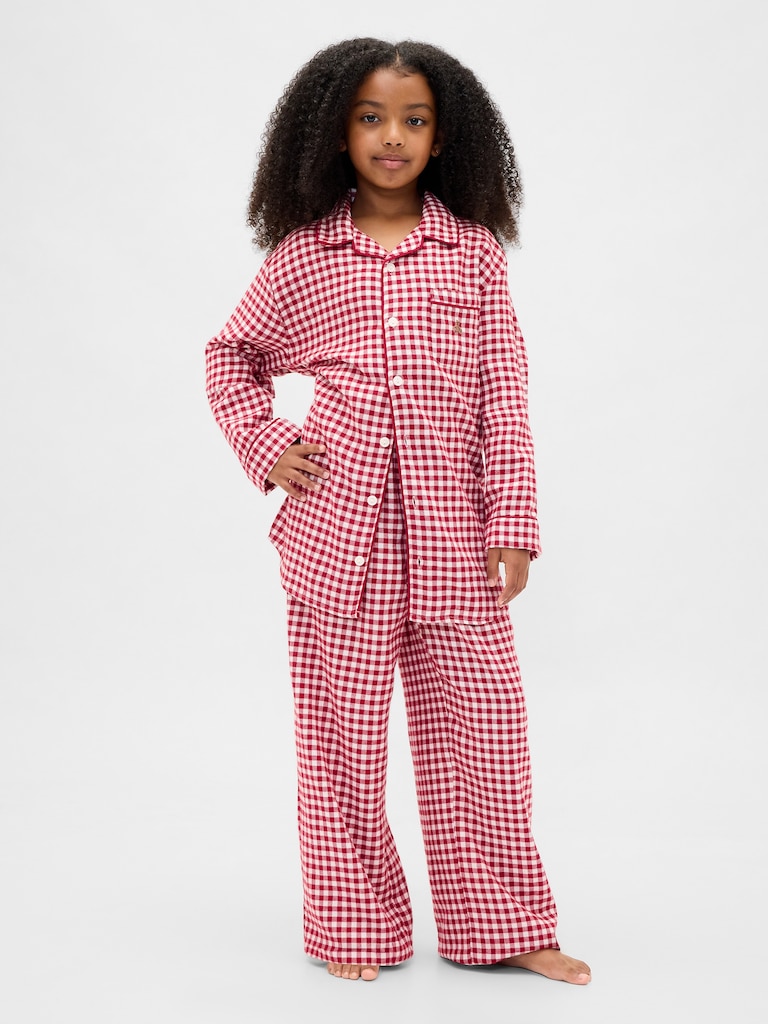 Kids Recycled Flannel PJ Set