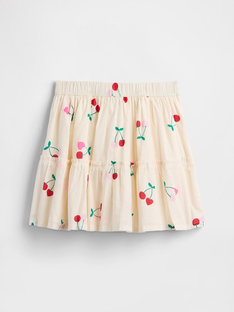 Kids Pull-On Tiered Skirt