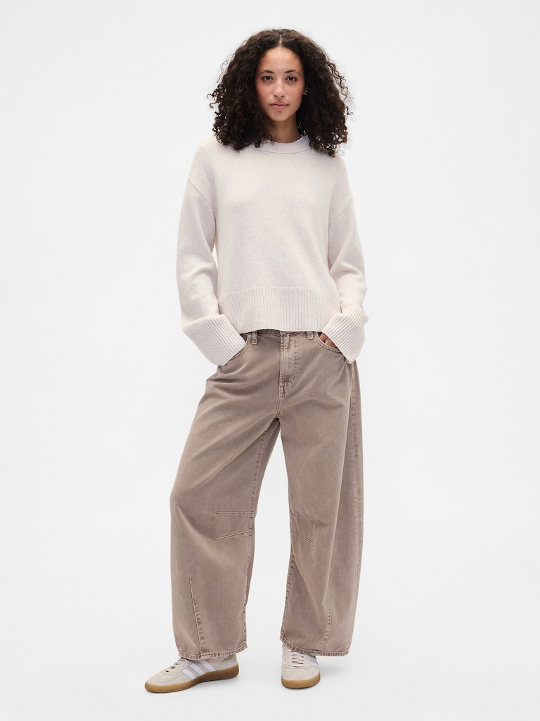 CashSoft Relaxed Crewneck Sweater