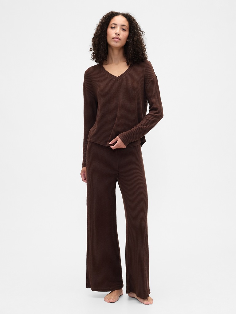 Relaxed Wide-Leg PJ Pants