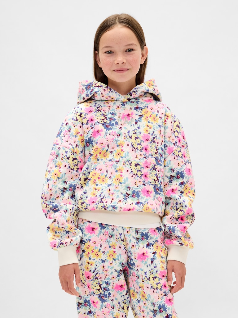 Kids VintageSoft Relaxed Floral Hoodie