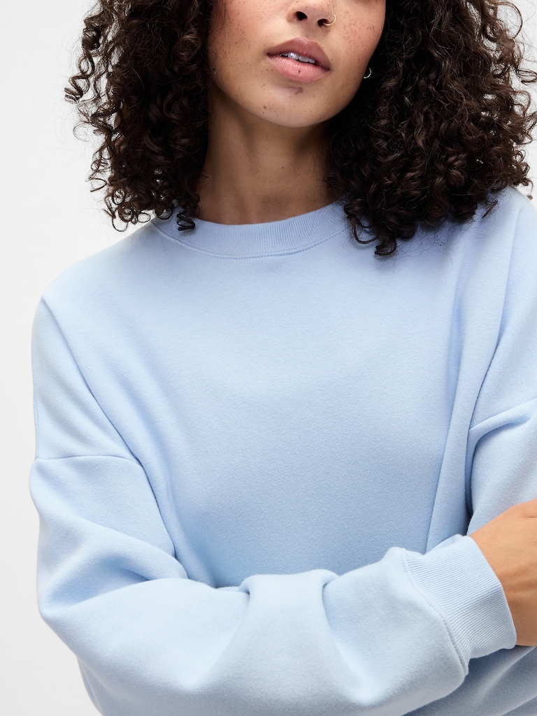 Relaxed Wedge Crewneck Sweatshirt