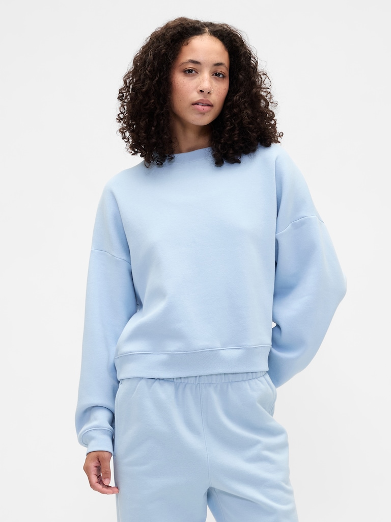 Relaxed Wedge Crewneck Sweatshirt