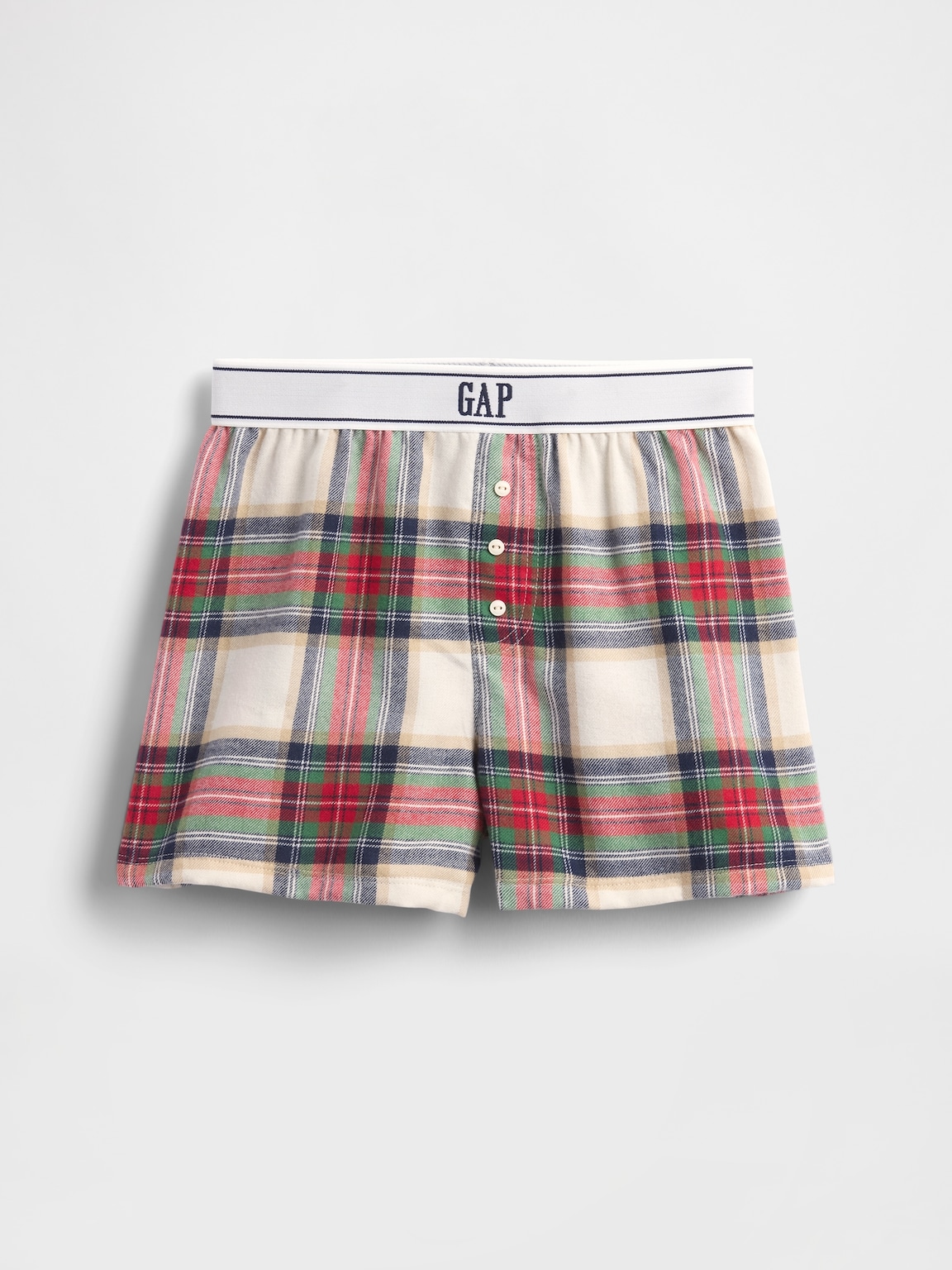 Kids Recycled Flannel PJ Boxer Shorts