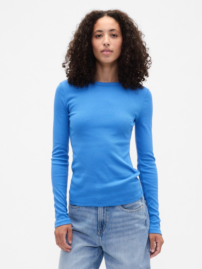 Essential Ribbed Crewneck T-Shirt