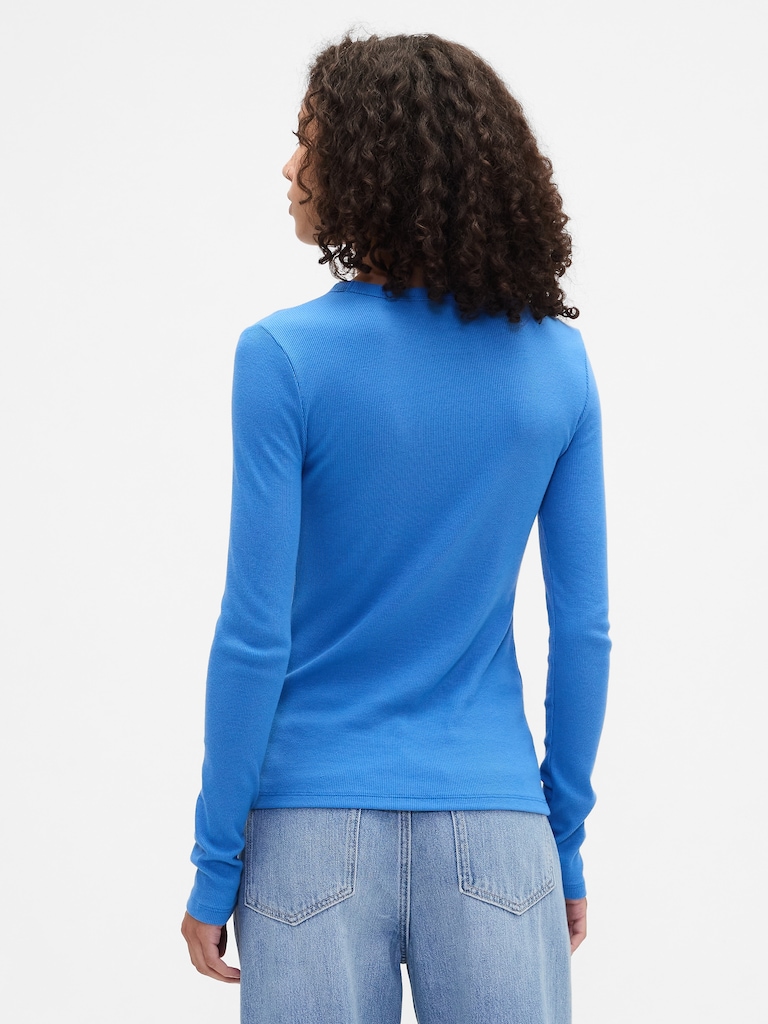 Essential Ribbed Crewneck T-Shirt