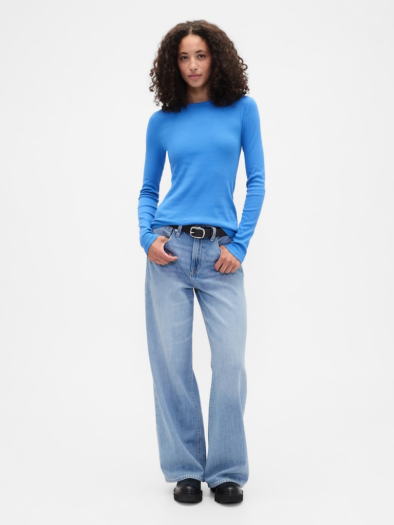 Essential Ribbed Crewneck T-Shirt