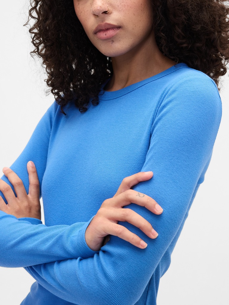 Essential Ribbed Crewneck T-Shirt