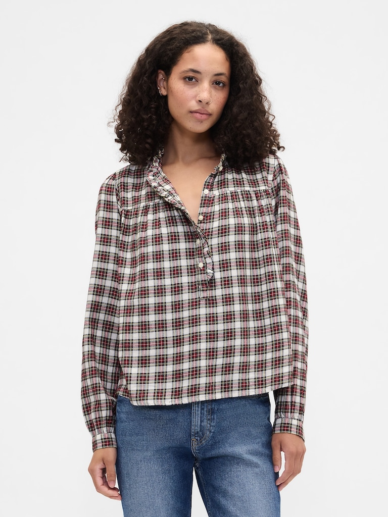 Oversized Ruffle Top