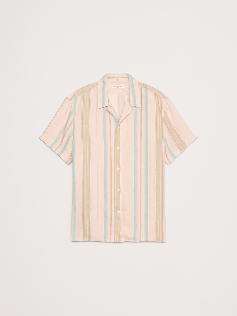 Standard-Fit Linen-Cotton Resort Shirt