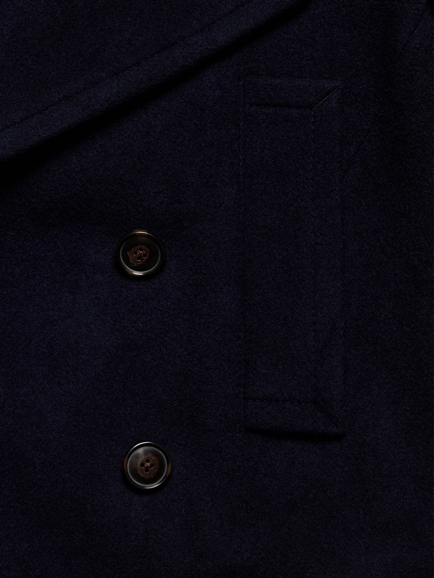 Italian Melton Wool-Blend Peacoat | Banana Republic