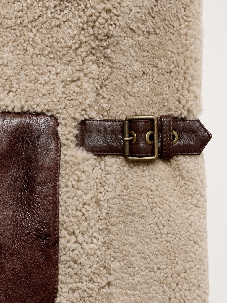 Reversible Shearling  Vest