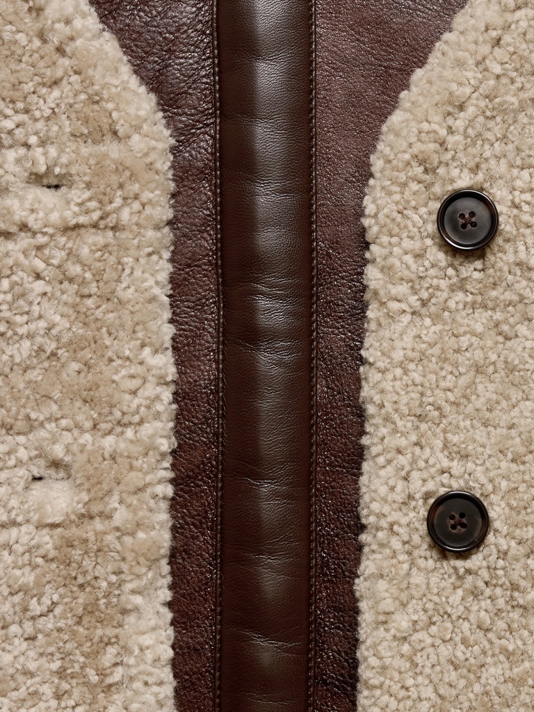 Reversible Shearling  Vest