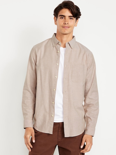 mens brown button up dress shirts Fiebing's Edge Kote main image 0