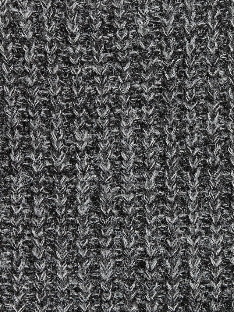 Shaker-Stitch Crew-Neck Tunic Sweater