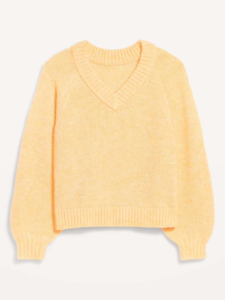 Cozy Cropped V-Neck Sweater