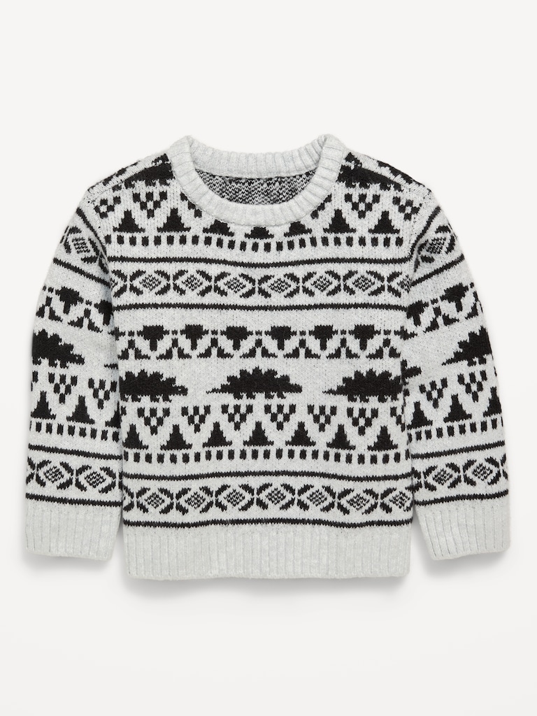 SoSoft Oversized Holiday Graphic Sweater for Toddler Boys