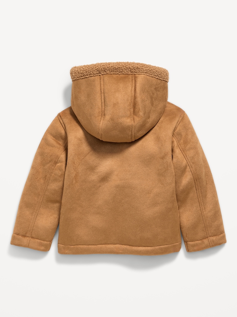 Cozy Unisex Hooded Sherpa Jacket for Toddler
