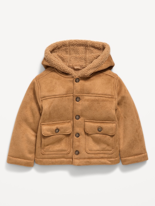 Cozy Cozy Unisex Hooded Sherpa Jacket for Toddler clearance deal