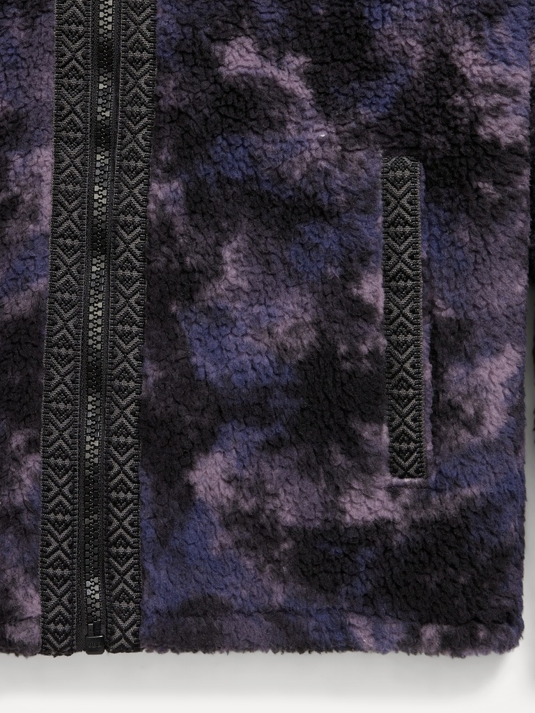 Printed Sherpa Zip Jacket for Boys