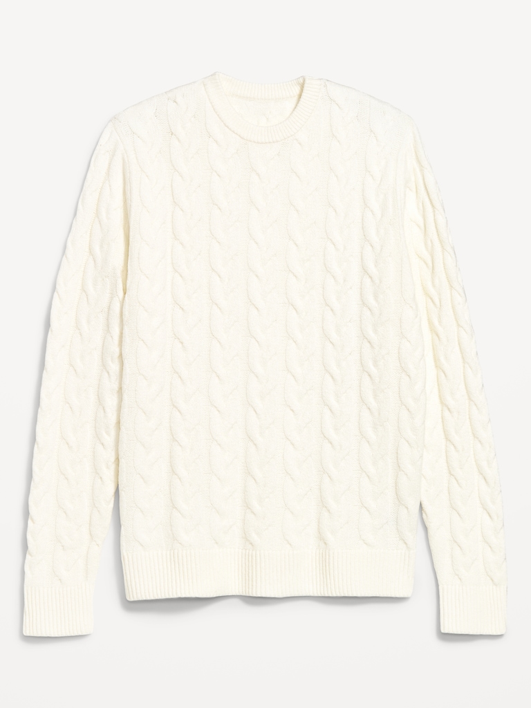 SoSoft Crew-Neck Cable-Knit Sweater