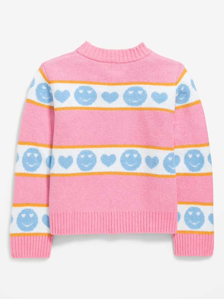 SoSoft Printed Mock-Neck Sweater for Girls