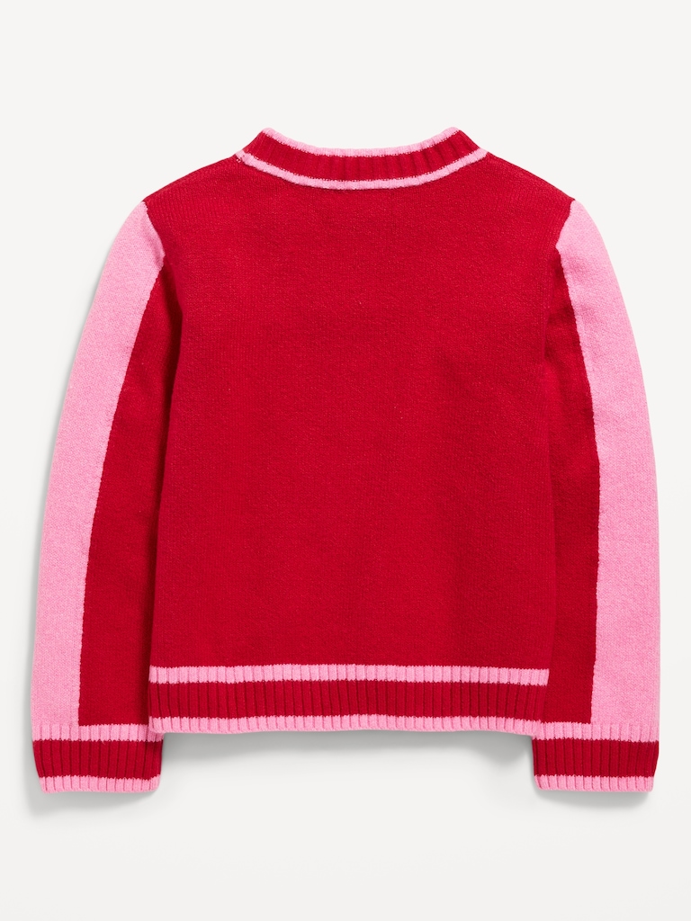 SoSoft Color-Block Mock-Neck Sweater for Girls