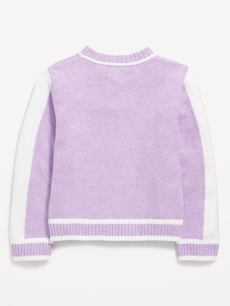 SoSoft Color-Block Mock-Neck Sweater for Girls