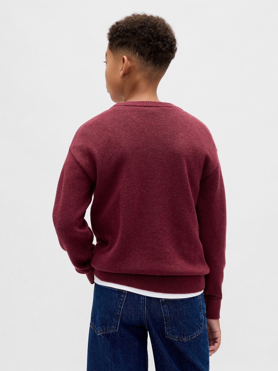 Kids Relaxed Crewneck Sweater