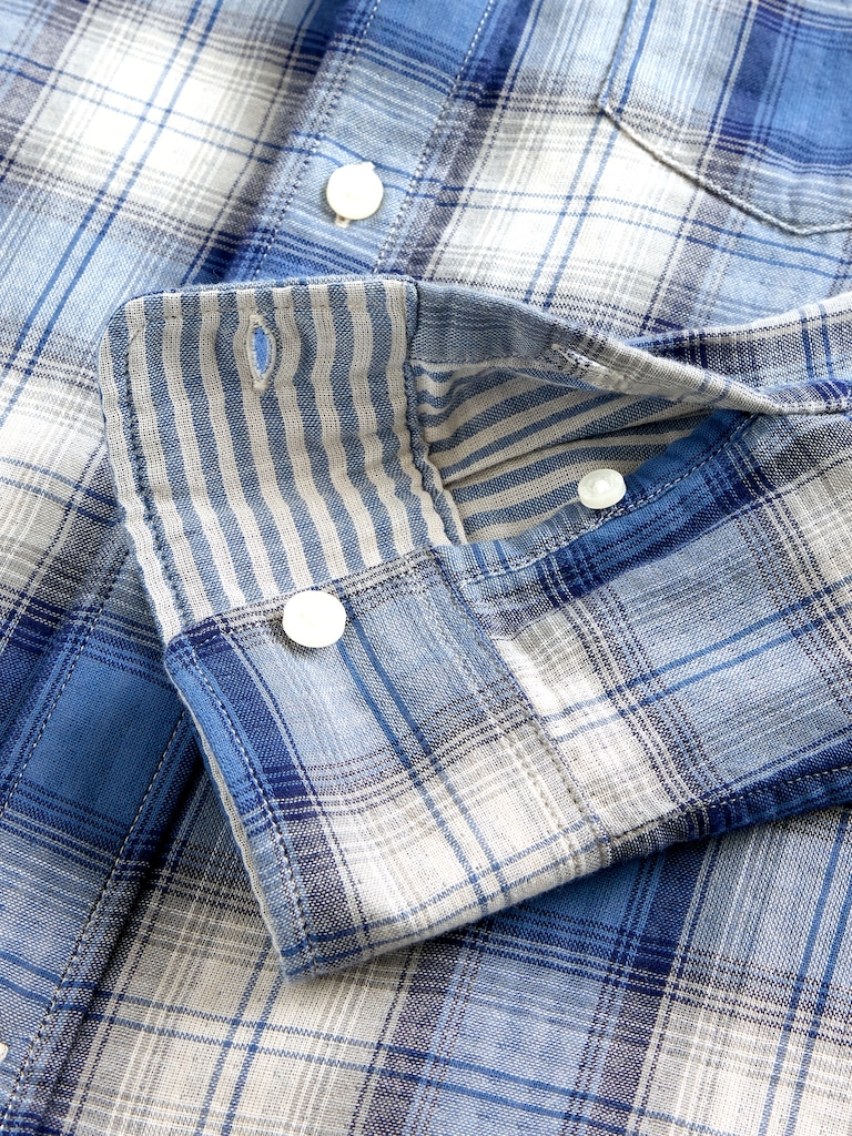 Kids Relaxed Plaid Shirt