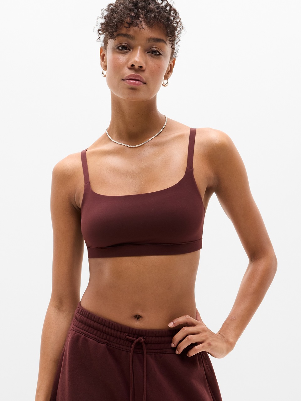 V-Neck Hardware One-Piece Swimsuit