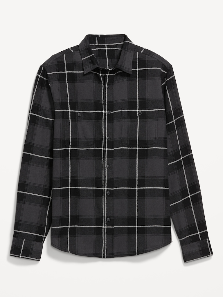 Plaid Flannel Pocket Shirt