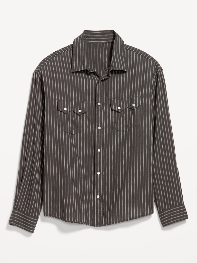 Textured Western Pocket Shirt