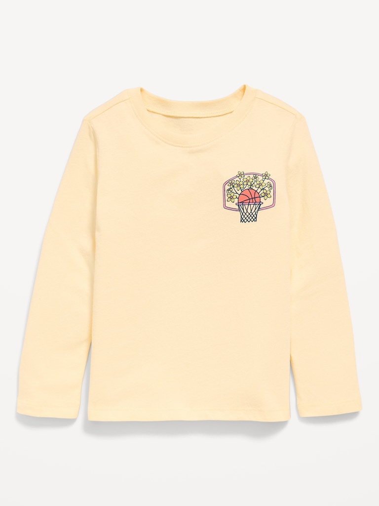 Long-Sleeve Graphic T-Shirt for Toddler Girls