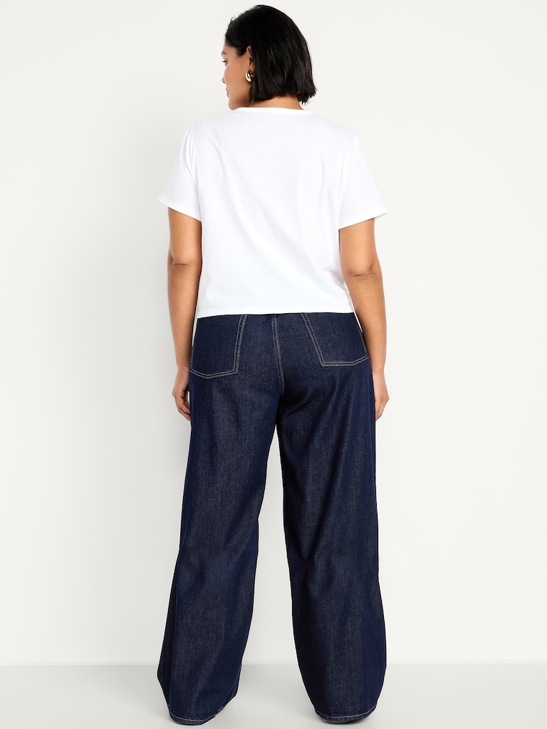 High-Waisted Baggy Wide-Leg Jeans