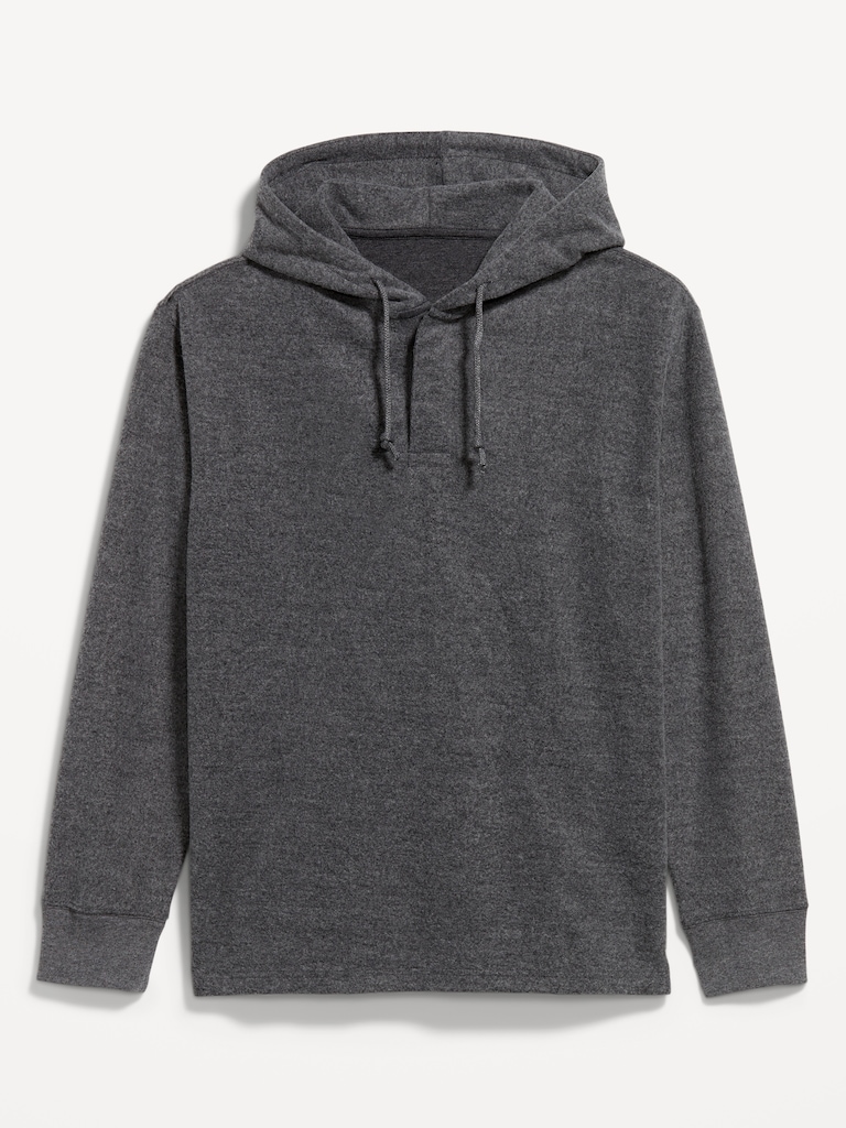 Plush Rugby Pullover Hoodie